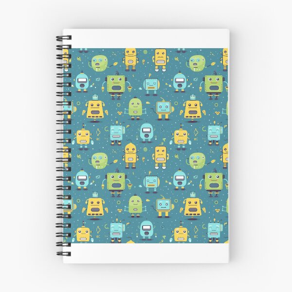 Item preview, Cartoon Robot Cute Seamless Patterns 3 designed and sold by ThaNiyom.