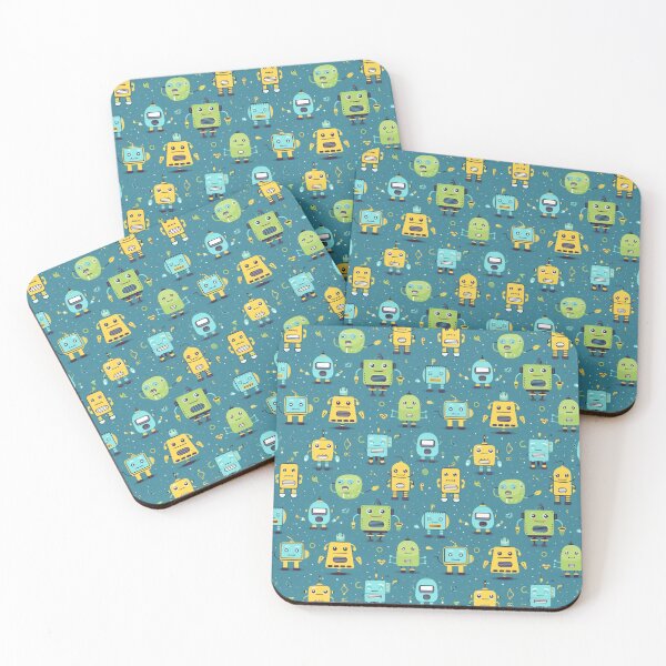 Item preview, Cartoon Robot Cute Seamless Patterns 3 designed and sold by ThaNiyom.