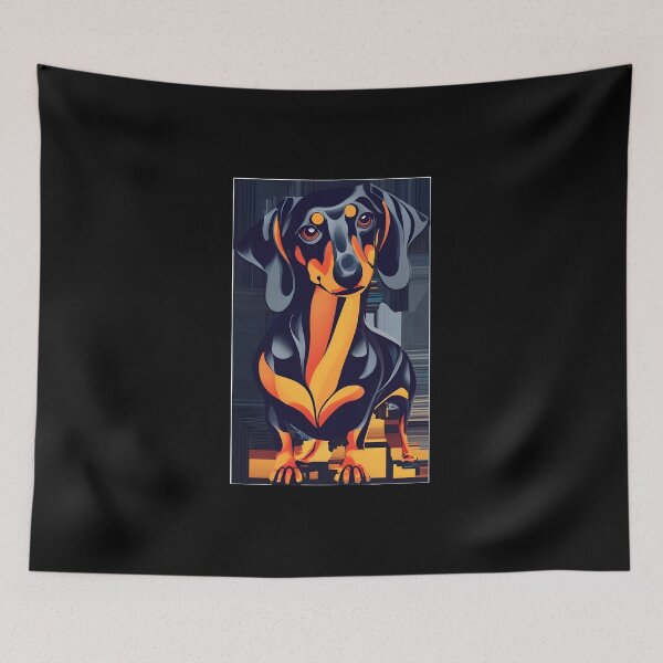 Item preview, Art Deco Dach 2/6 designed and sold by DachshundsOnRB.