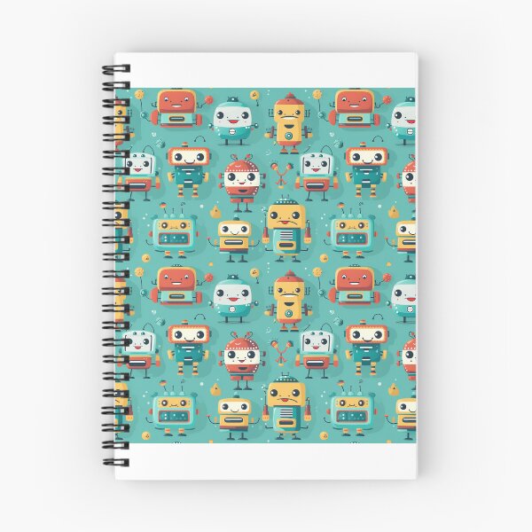 Item preview, Cartoon Robot Cute Seamless Patterns 4 designed and sold by ThaNiyom.