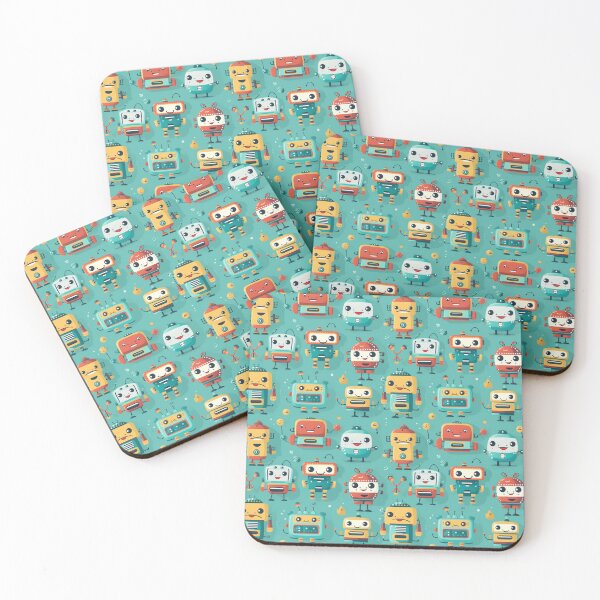 Item preview, Cartoon Robot Cute Seamless Patterns 4 designed and sold by ThaNiyom.