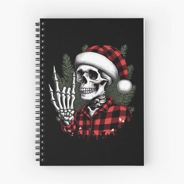Item preview, Christmas Skeleton in Plaid Shirt designed and sold by CreepyCornerArt.