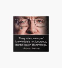 Stephen Hawking quote Art Board