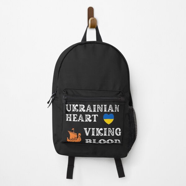 Item preview,  Ukrainian Heart Viking Blood. White text. Gift ideas for historical enthusiasts. designed and sold by LindaLG.
