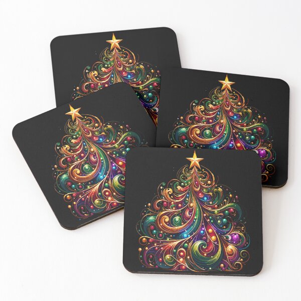 Item preview, Festive Glow Christmas Tree Artwork designed and sold by Justin Haas.