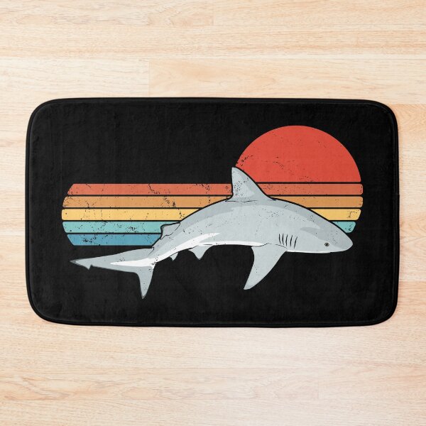 Item preview, Bull Shark Retro Sunset designed and sold by NicGrayGraphic.