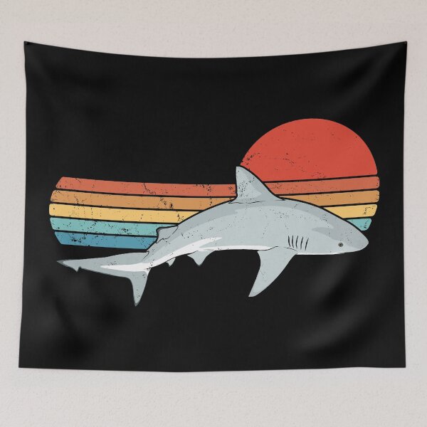 Item preview, Bull Shark Retro Sunset designed and sold by NicGrayGraphic.