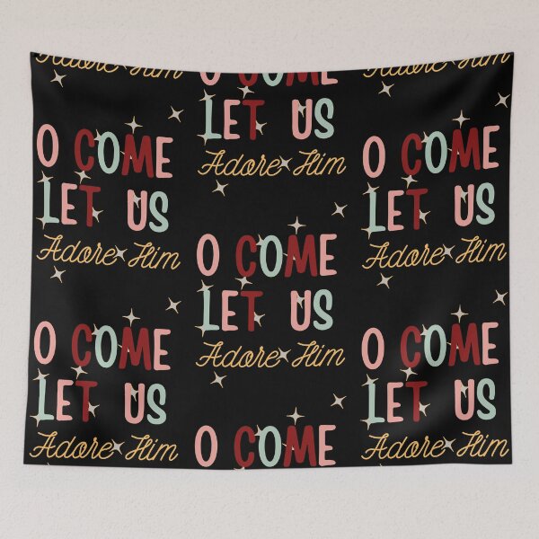 Item preview, O Come Let Us Adore Him designed and sold by blakfrog.
