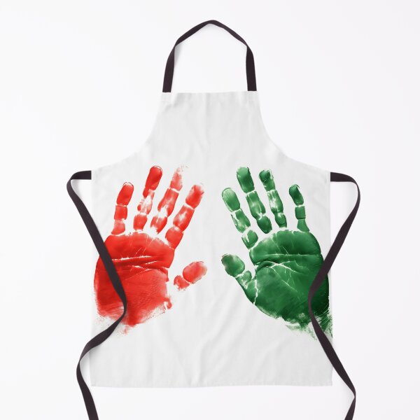 Item preview, Colorful Red And Green Handprints Hands Palms designed and sold by CreativeContext.