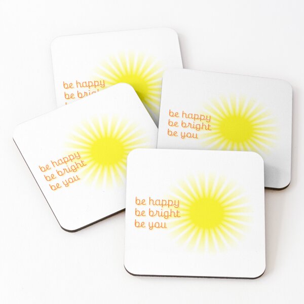 Item preview, Be happy be bright be you. Rising bright yellow sun  is shining, sunshine and solar glow.  designed and sold by NataliaVVV.