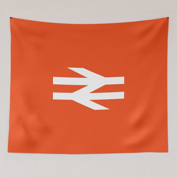 Item preview, British Rail Double Arrow logo in white on BR Red designed and sold by Random Railways.