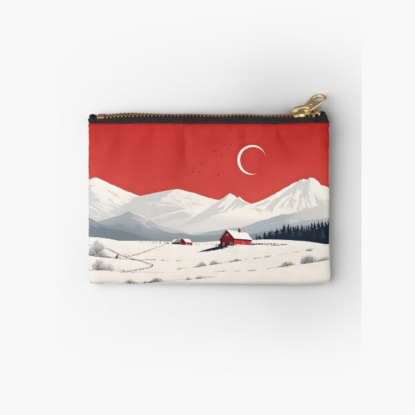 Item preview, Crimson Moon Over Winter Homestead designed and sold by Studio Axis.