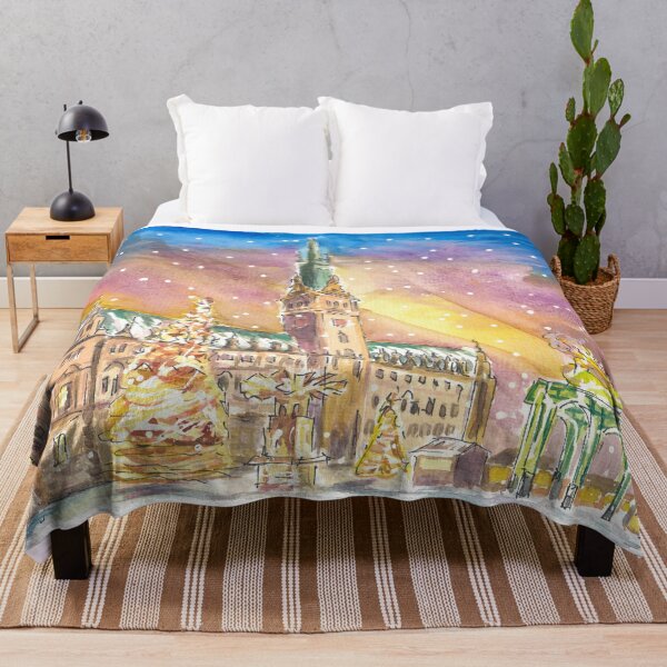 Item preview, Hamburg City Hall Square Snowing and Festive Market designed and sold by artshop77.