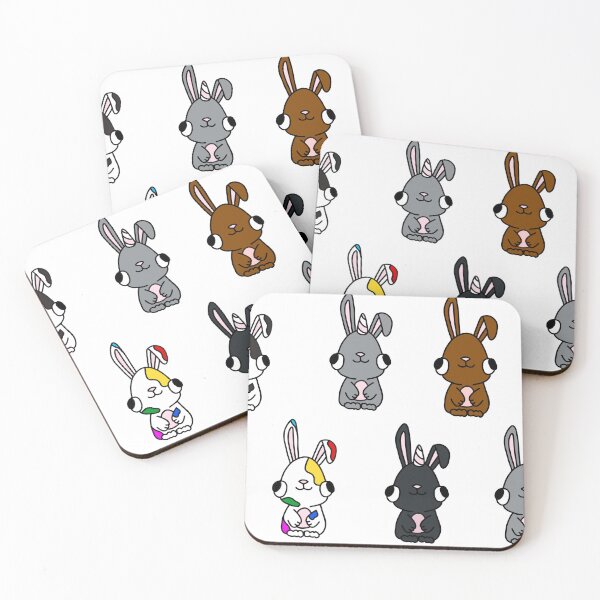 Item preview, cute bunny and unicorn sticker pack designed and sold by KikasArt.