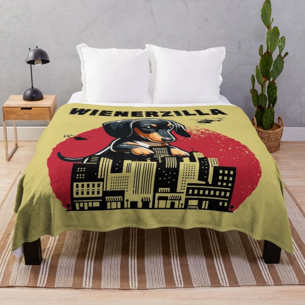 Item preview, Wienerzilla Funny Giant Dachshund Wiener Dog in City designed and sold by d247.