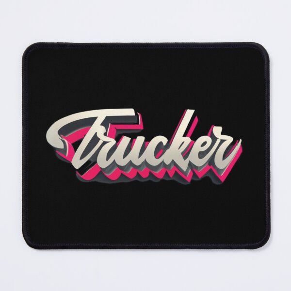 Item preview, Cute Pink Trucker Lady designed and sold by TruckerPLShop.