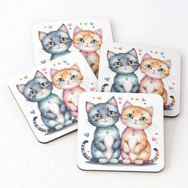 Item preview, Cute couple of kittens in love designed and sold by reimaige.