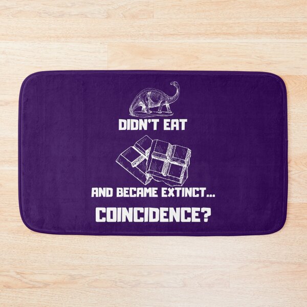 Item preview, Dinosaurs and chocolate - white designed and sold by TakeThis4.