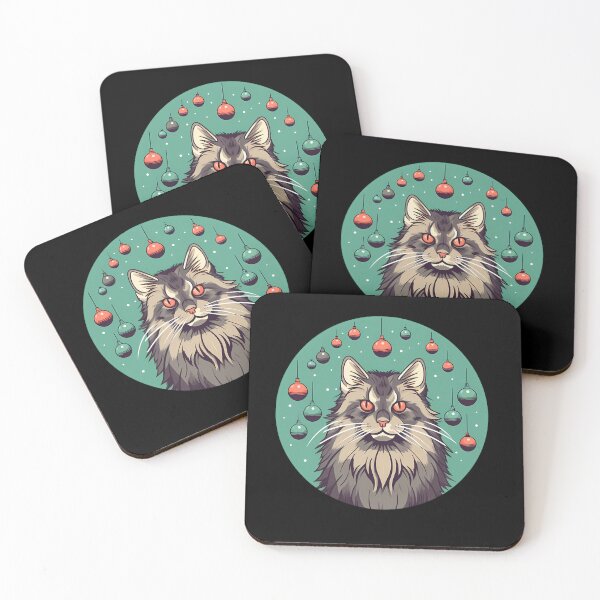 Item preview, Maine Coon Cat Xmas Ornament, Love Cats designed and sold by Logiamerch.