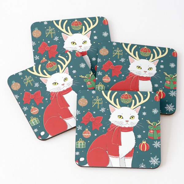 Item preview, Antlered Feline Festivity designed and sold by StaticSociety.