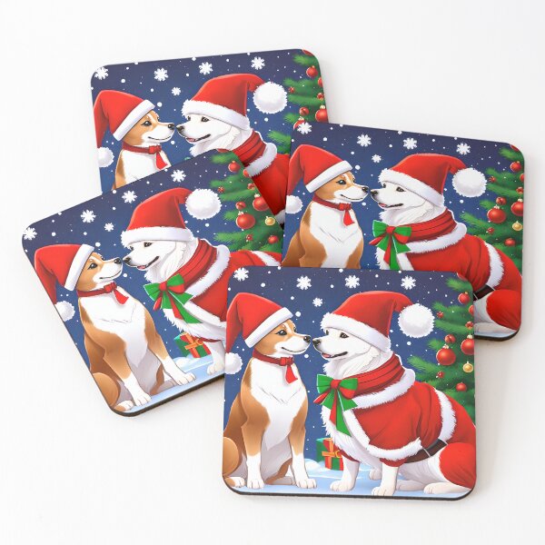 Item preview, Canine Christmas Duo designed and sold by StaticSociety.