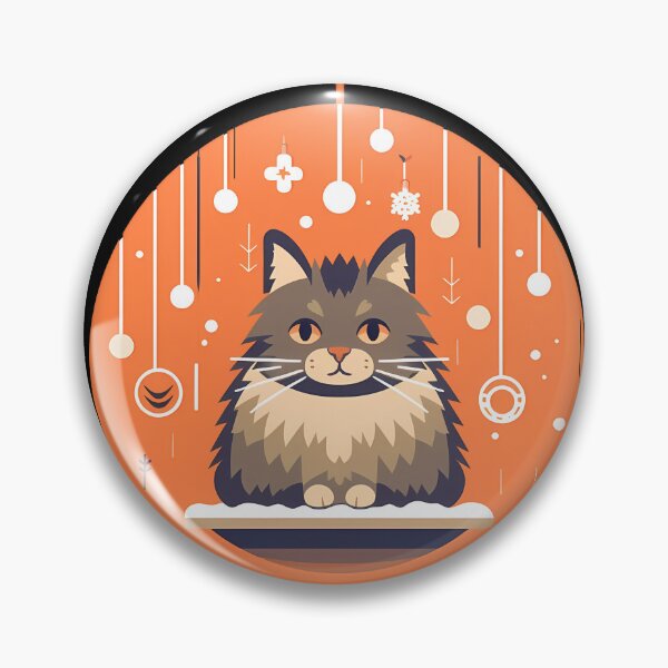 Item preview, Norwegian Forest Cat Xmas Ornament, Love Cats designed and sold by Logiamerch.