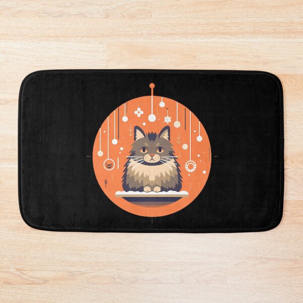 Item preview, Norwegian Forest Cat Xmas Ornament, Love Cats designed and sold by Logiamerch.