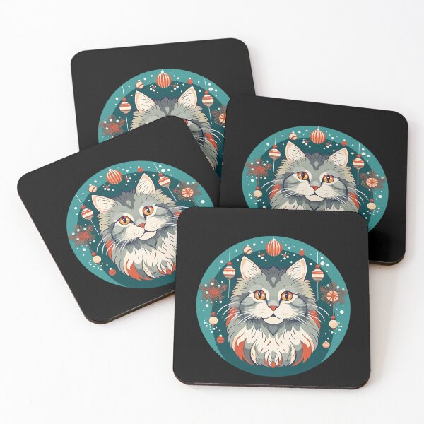 Item preview, Norwegian Forest Cat Xmas Ornament, Love Cats designed and sold by Logiamerch.