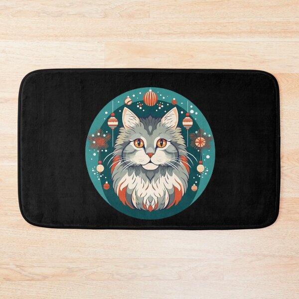 Item preview, Norwegian Forest Cat Xmas Ornament, Love Cats designed and sold by Logiamerch.