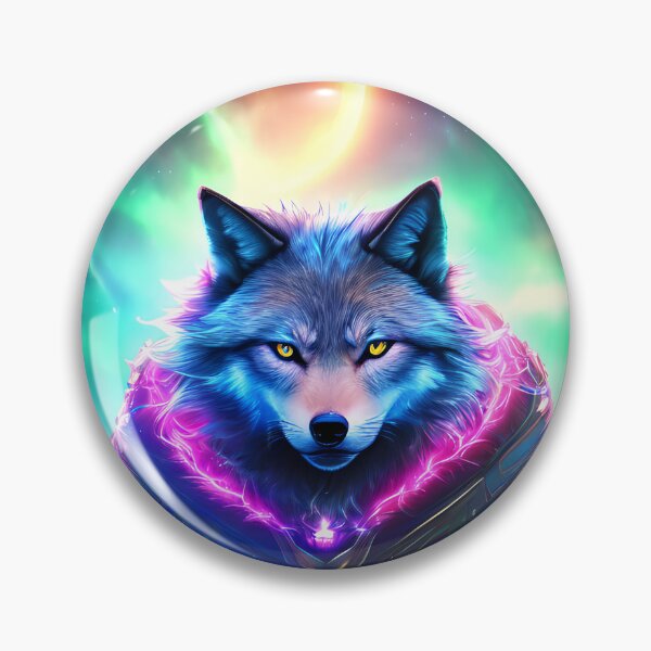 Item preview, Cyberpunk Cosmos Wolf designed and sold by StaticSociety.