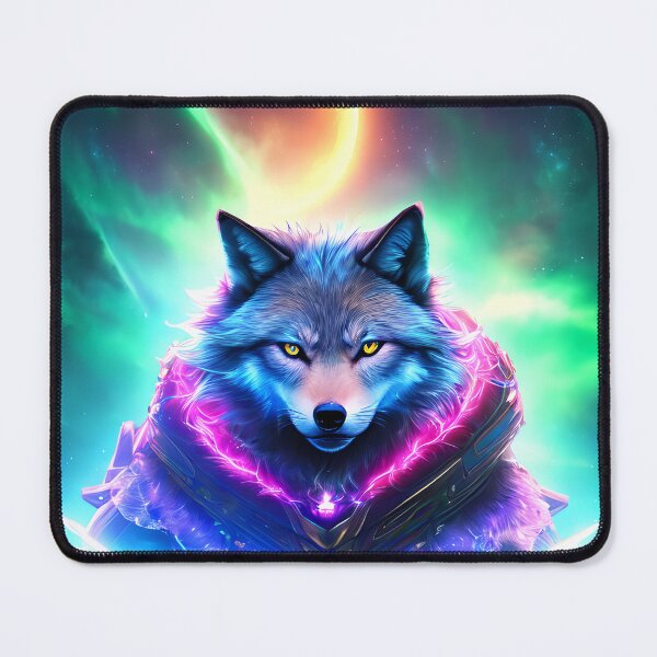 Item preview, Cyberpunk Cosmos Wolf designed and sold by StaticSociety.