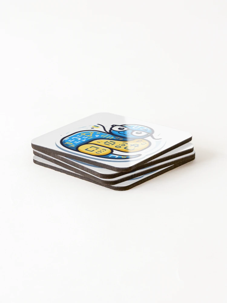 Thumbnail 4 of 5, Coasters (Set of 4), Python CodeCraft 3 designed and sold by pixeldigger.