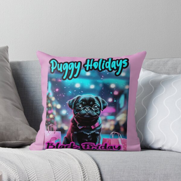 Item preview, Pug HAPPY HOLIDAYS 55 BLACK FRIDAY PUGGY HOLIDAYS designed and sold by RedBluffTraders.