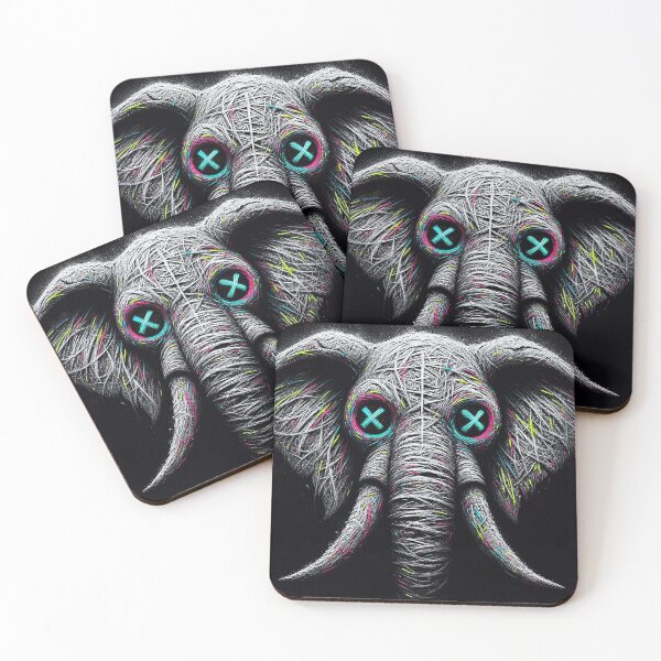 Item preview, Elephant Sketch with Chalk effect.  designed and sold by urbanjungle403.