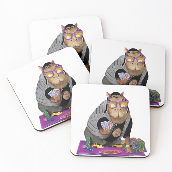 Item preview, Capybara Pokerface designed and sold by Ekaterina Khozatskaya.