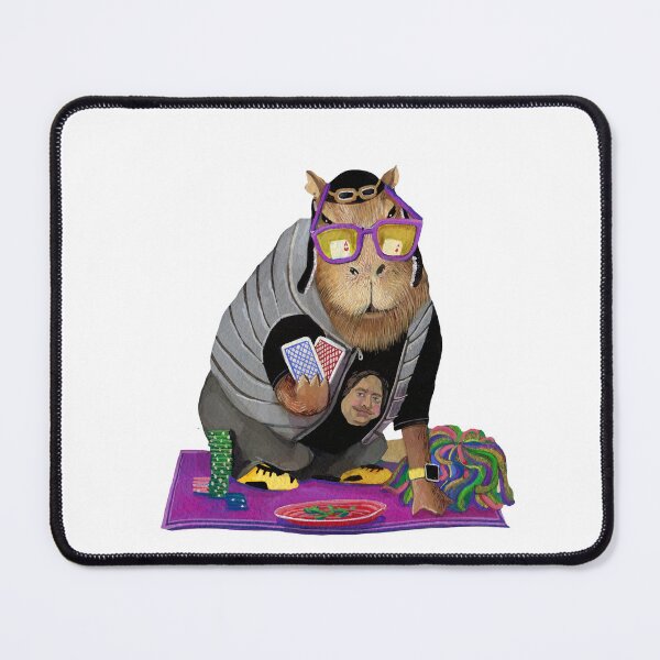 Item preview, Capybara Pokerface designed and sold by Ekaterina Khozatskaya.