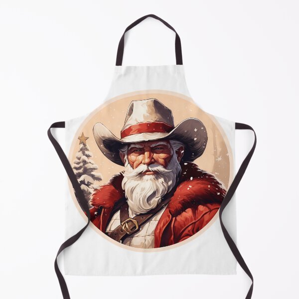 Item preview, Western Cowboy Santa Claus designed and sold by ColorFlowArt.