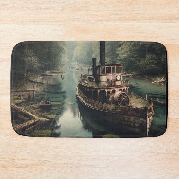 Item preview, Abandoned Stem Boat in Deep Forrest designed and sold by gabrieltiveron.