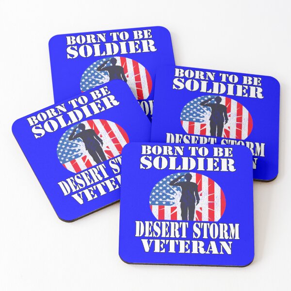 Item preview, Desert Storm Gulf War Born To Be Soldier Desert Storm Veteran designed and sold by fantasticdesign.