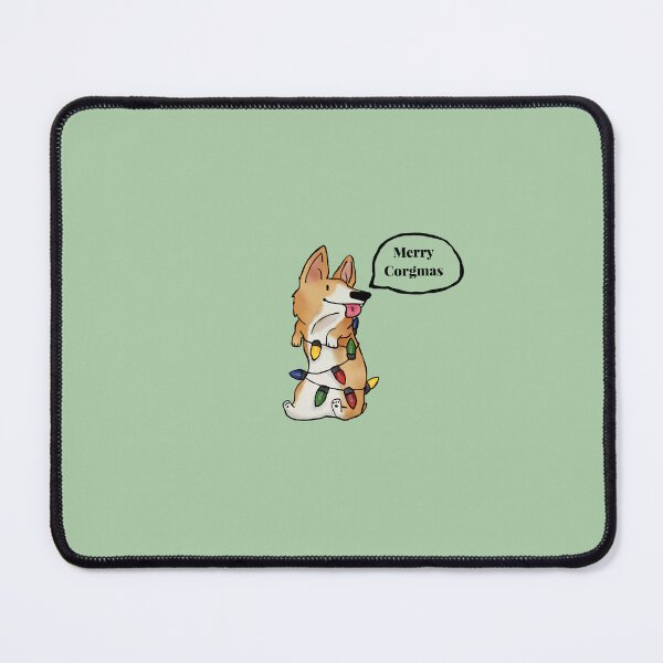 Item preview, Merry Corgi Christmas dog with fairy lights designed and sold by haakondesign.