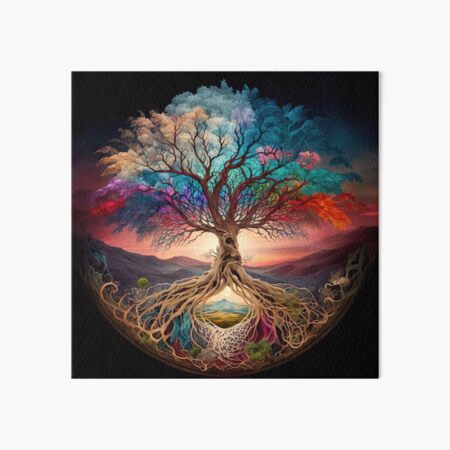Vista previa del artículo con la obra «Mandala Del Árbol De La Vida», diseñado y vendido por mark ashkenazi.