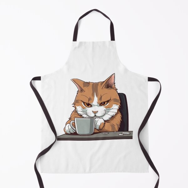 Item preview, Cat coffee time from the Kitty Sticker Pack designed and sold by STICKERSLALA.