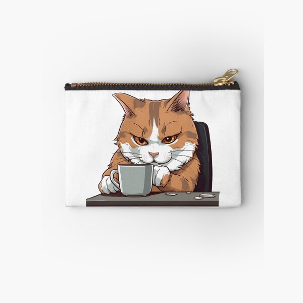 Item preview, Cat coffee time from the Kitty Sticker Pack designed and sold by STICKERSLALA.