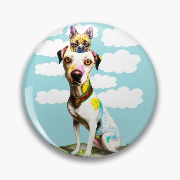 Item preview, A dog imagines himself as another dog on a flying carpet  designed and sold by ShabayekShop.