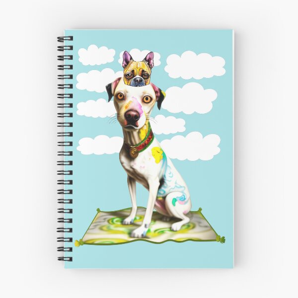 Item preview, A dog imagines himself as another dog on a flying carpet  designed and sold by ShabayekShop.