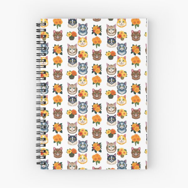 Artikelvorschau, Aufkleberpaket mit Katzen und Blumen entworfen und verkauft von aetherAI.