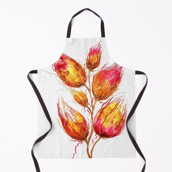 Item preview, Abstract fire florals designed and sold by Linda Finstad.