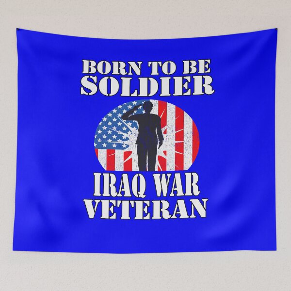 Item preview, Iraq War Veteran Born To Be Soldier Iraq War Veteran  designed and sold by fantasticdesign.