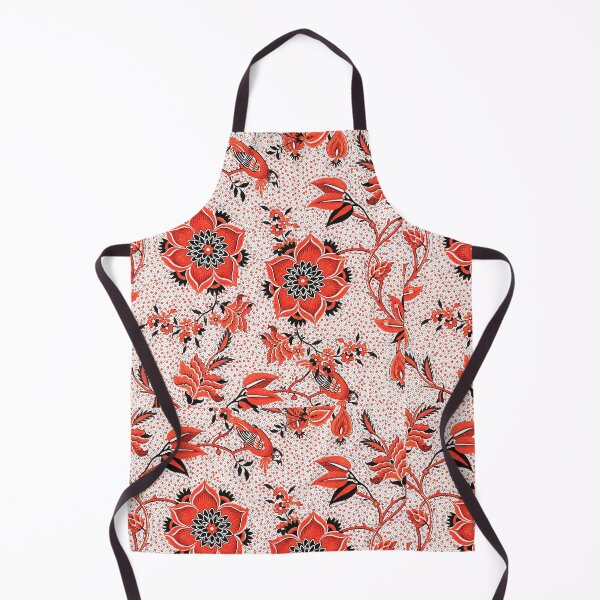 Item preview, Vibrant Beauty: Red Floral Patterned Custom Textile Design designed and sold by art-tresure.