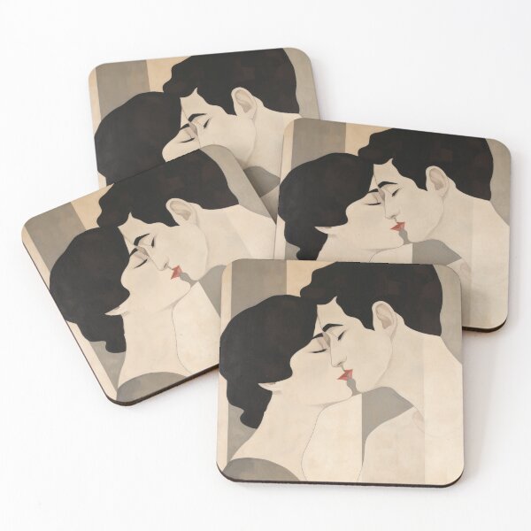Item preview, Dreamlike Kiss: Minimalistic Line Romantic Embrace designed and sold by Michele Lobgianizze.